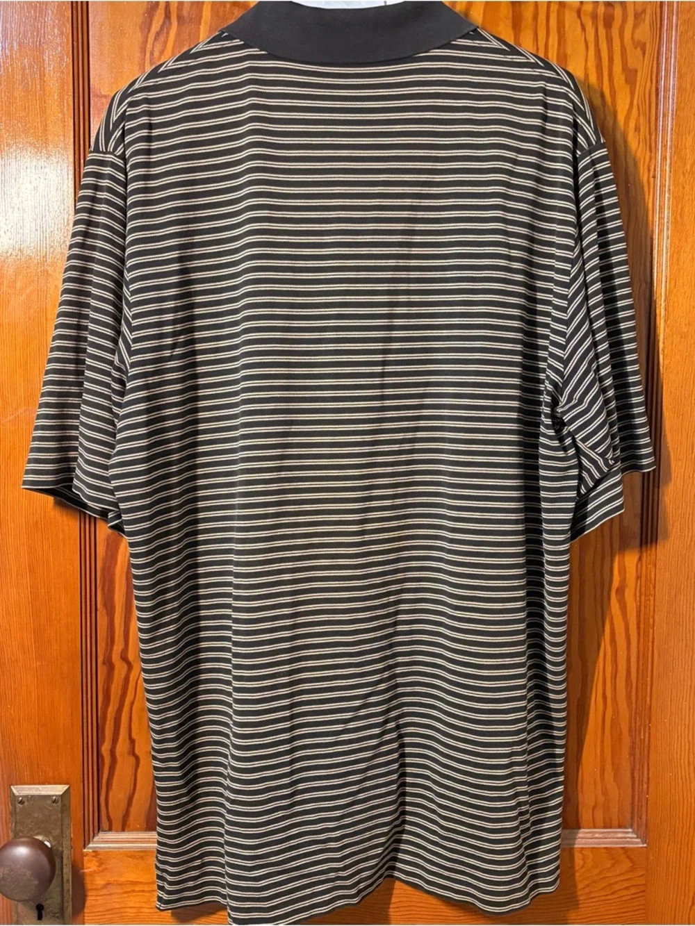 Ralph Lauren Black Polo‎ with Cream Stripes